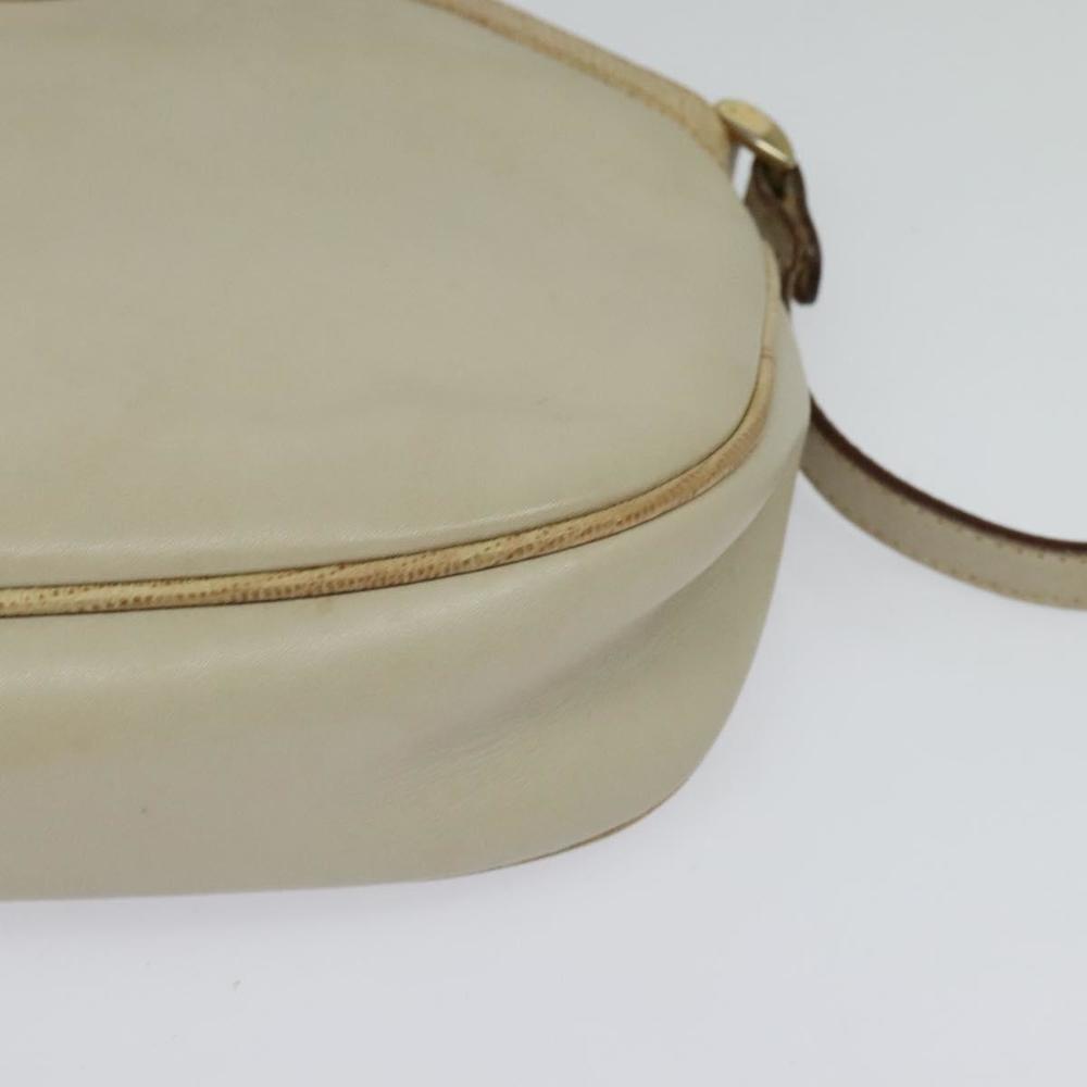 CELINE Shoulder Bag Leather Gold Beige Auth BA2040 - Picture 14 of 16